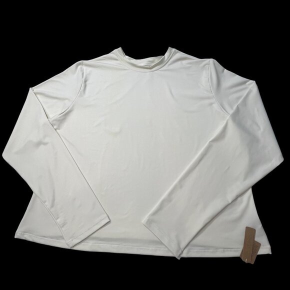 SKIMS Swim Long Sleeve Shirt Rash Guard Marble 3X - Picture 2 of 10